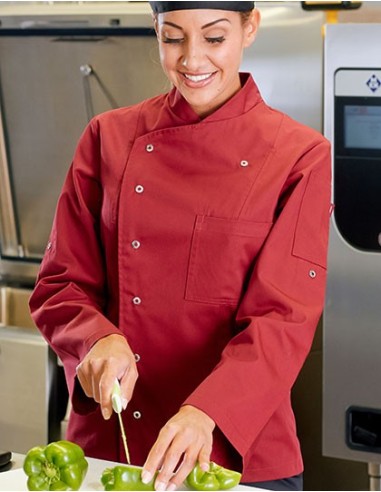 C-03105-01-Ladies Chef Jacket Turin Classic